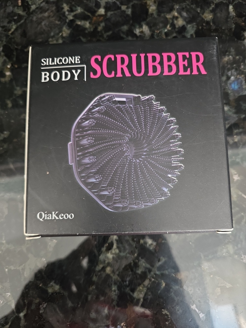 QiaKeoo Silicone Body Scrubber - Purple